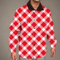 thumbnail image 4 of Puntoco Chaqueta Informal De Algodón Holgada Con Cremallera Y Bolsillos Con Costuras Laterales Gruesas Y Estampado Para Hombre, 4 of 9