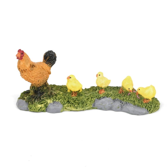 Resin Chicken Garden Art Statues, EEEkit Outdoor Funny Chicken Sculptures Decor