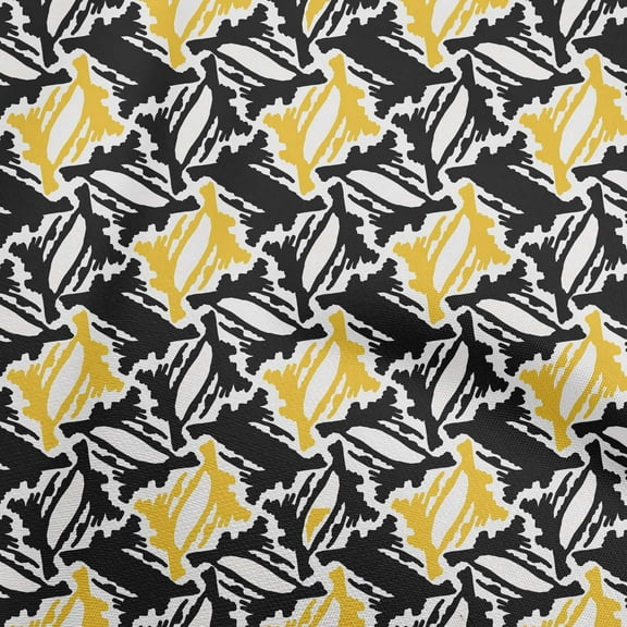 oneOone Polyester Spandex Black Fabric Abstracts Quilting Supplies Print Sewing Fabric By The Yard 56 Inch Wide