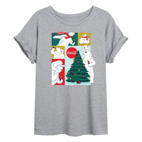 Coca-Cola - Christmas Tree Polar Bears - Women's Oversized T-Shirt