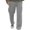 Gray, variant on Men’s Casual Loose Fit Cargo Pants with Drawstring Waist, Lightweight Breathable Cotton Trousers for Everyday Wear