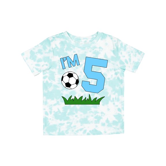 Inktastic I'm Five Fifth Birthday Soccer Boys or Girls Toddler T-Shirt