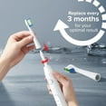 thumbnail image 7 of YUNCHI Replacement Toothbrush Heads 10 Pack Compatible with Bitvae Daily D2 Rechargeable Toothbrush, for D2 Toothbrush Heads Refills, White, 7 of 7