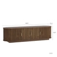 thumbnail image 5 of SESSLIFE 67" Fluted TV Stand for TVs up to 75", Modern Entertainment Center with Storage Cabinet and Sliding Tambour Doors, Curved Media Console for Living Room, Brown, 5 of 7