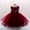 Dark red, variant on Baby Girl Flower Dress Infant Wedding Bridesmaid Birthday Party Pageant Tutu Tulle Princess Dresses for 0-3 Years