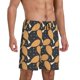 thumbnail image 2 of Balery Chicken Legs Pantalones cortos de pijama de punto de algodón para hombre con cinturilla y bolsillos-Medium, 2 of 6