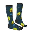 thumbnail image 3 of Fotbe Avocado in Space print Women's Men's Novelty Crew Socks Cotton Socks Knee High Socks for Walking,Running,Nurses,Pregnancy, 3 of 9