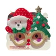thumbnail image 3 of Gafas navideñas divertidas para niños y adultos, bonitas gafas navideñas para usar. Oso y árbol de Navidad, 3 of 9