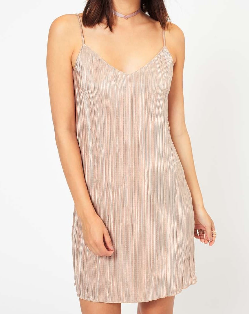 Shimmer slip dress Clearance
