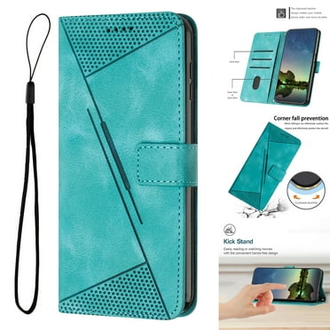 Allytech Retro Wallet Case for iPhone 16 Pro Max, Synthetic Leather Inner TPU Flip Folio Stand Hand Wrist Cards Holder Shockproof Wallet Cover for Apple iPhone 16 Pro Max - Green