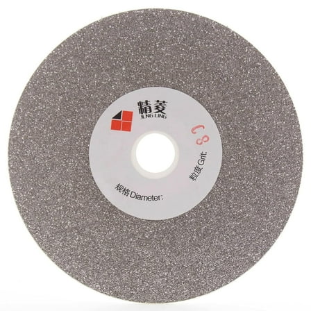 JINGLING 4 inch 100mm Diamond Flat Lap Disc Grinding Disk Arbor 5/8 Grit 80 Coarse