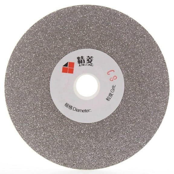 JINGLING 4 inch 100mm Diamond Flat Lap Disc Grinding Disk Arbor 5/8 Grit 80 Coarse