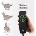 thumbnail image 5 of MCombo Electric Power Lift Recliner Chair with Extended Footrest for Elderly People, 3 Positions, Hand Remote Control, Lumbar Pillow, 2 Cup Holders, USB Ports, 2 Side Pockets, Fabric 7507 Green, 5 of 7