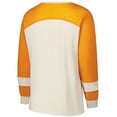 thumbnail image 3 of Women's '47 Cream/Orange Miami Dolphins Plus Size Double Header Curve Toni Long Sleeve T-Shirt, 3 of 3