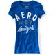 thumbnail image 1 of Aeropostale Mujer Aero Est. 87 Camiseta con gráfico brillante, azul, talla extra pequeña Aeropostale Camiseta gráfica, 1 of 1