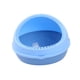 thumbnail image 2 of Media caja de arena para gatos, caja de arena, a prueba de salpicaduras, portátil, para gatos, arenero para gatitos Azul, 2 of 9