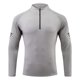 thumbnail image 2 of pstuiky camisetas de manga larga para hombre, Camiseta deportiva ligera y transpirable de color sólido con cremallera y cuello alto de manga larga para hombre camisetas de hombre m, 2 of 3