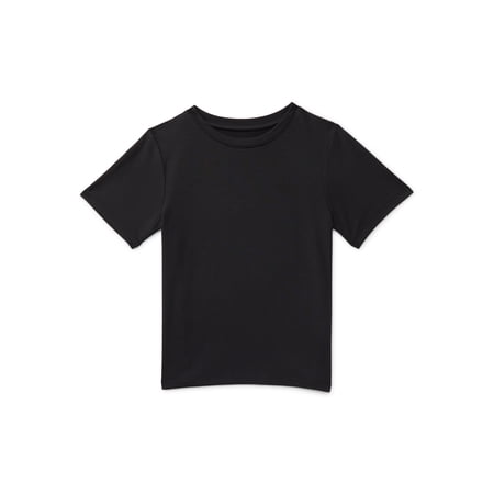 Athletic Works Girls Active Tee with Short Sleeves, Sizes 4-18 & Plus