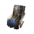 thumbnail image 4 of Yosemite Soft Flannel Fleece Blanket, Yosemite Mirror Lake and Mountain Reflection on Water Sunset Evening View Picture, Cozy Plush for Indoor and Outdoor Use, 60" x 80", Navy Brown, by Ambesonne, 4 of 6