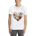 thumbnail image 3 of Men's Graphic TeeFlowers (11) Letter Print T-Shirts Round Neck Short Sleeves Sizes XS-5XL Summer Daily Casual Tops, 3 of 5