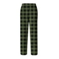 thumbnail image 6 of Havenx Mens Cotton Pajama Pants Microfleece Plaid Flannel Pajamas Pants 2025 Big and Tall Sleep Pants Elastic Waist Wide Leg Lightweight Sleep & Lounge Pants,Army Green 2XL, 6 of 6
