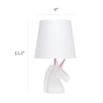 thumbnail image 4 of Simple Designs Sparkling White Unicorn Table Lamp, 4 of 9