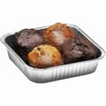 thumbnail image 5 of VeZee Disposable Aluminum 8" Square Cake Baking Pan - For Cooking, Heating, Storing, Meal Prep, Toaster Oven Roasting Pan: 100Ct, 5 of 6
