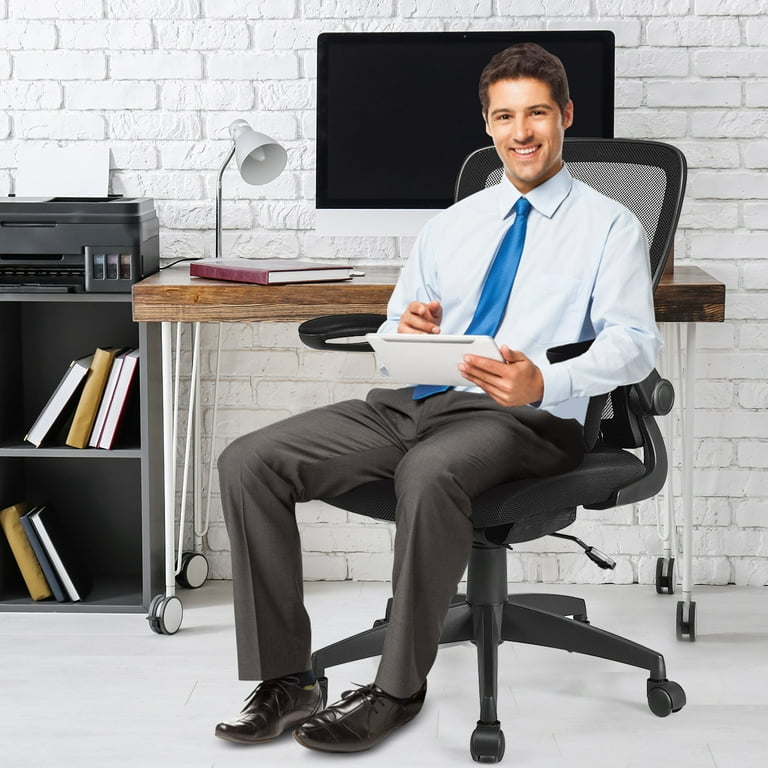Open-box Enjoy office chair | Black frame & black mesh