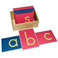 thumbnail image 2 of Letras de papel de lija minúsculas Montessori wBox Kid Advance 1, 2 of 2