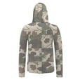 thumbnail image 6 of OGLCCG Men's Hooded Sun Shirts with Mask UPF 50+ Sun Protection Fishing Hiking Shirts Camouflage Printed Long Sleeve Rash Guards Cooling Hoodies, 6 of 7