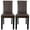 2, variant on SONGMY 2 Dining Parson Chairs, High Brown PU Leather Elegant Design, Home Kitchen Dining Chairs Set