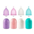 thumbnail image 2 of Portable Menstrual Cup Medical Silicone Leak-proof Lady Women Menstrual Period Cup With Storage Case Feminine Hygiene Product, 2 of 10