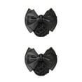 thumbnail image 1 of Destyer Cloth Elegant And Professional Bowknot Hair Clip Hairnets For Stylish Looks Bow Work Hair Clips Two Bows-black 2Set, 1 of 6