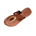 thumbnail image 1 of Zapatos Casuales de las Mujeres de Moda con Hebilla de Metal Más Tamaño Estilo Primavera/Verano Sandalias de Playa Planas de Moda Y Cómodas, 1 of 6