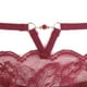 thumbnail image 4 of Gibobby Calzoncillos sexy Logo de personalizado, Tangas a rayas de cintura , Bikini , tangas personalizadas, ropa interior de mujer(Rojo,M), 4 of 5