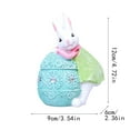 thumbnail image 2 of Cute Resin Bunny Figurine For Easter, Cute Bunny Figurine Resin Bunny Decoration Suitable For Home Desks Wine Cabinets Windowsills Gardens Balconie Easter Decor, 2 of 3