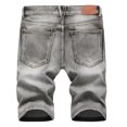 thumbnail image 3 of CHOK Athletic Shorts for Men High-End Ripped Personality Camouflage Stitching Trend Shorts In Clearance Blue Xs, 3 of 8