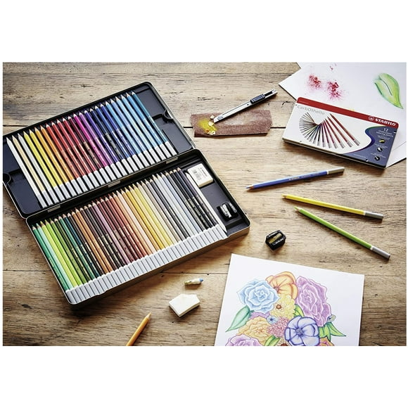 Colores CarbOthello Stabilo 12 pza Lapiz de tiza pastel stabilo 1412-6