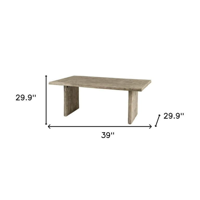 80X30 Rectangular Grey Solid Wood Top & Base Dining Table 80X30 Rectangular Grey Solid Wood Top & Base Dining Table
