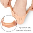 thumbnail image 2 of 2 Pair Silicone Gel Dance Point Pads For Ballet Dancing Foot Tip Protector With Air Hole Breathable Sole Shock Absorbing Inserts, 2 of 6