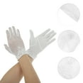 thumbnail image 2 of Unique Bargains 1 Pair Sunblock Mittens Floral Sun Block Driving Gloves for Women White, 2 of 5