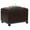 Brown Wheels, variant on Leather Storage Ottoman with 360° Wheels 24" Rolling Foot Rest Rectangle Ottomans Stool for Living Room Bedroom (Brown, Wheels)