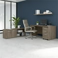 thumbnail image 2 of Pemberly Row 60W Desk with Storage and Drawers in Hickory - Engineered Wood, 2 of 6