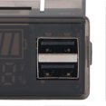thumbnail image 2 of RV Digital Battery Gauge 8-30V Voltage Display with 2 USB Ports Blue Backlight for Car Motorcycle Boat, 2 of 2