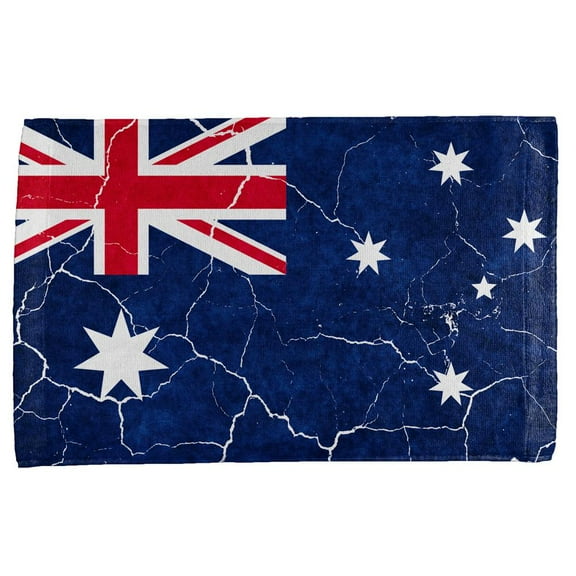 Distressed Australian Flag All Over Hand Towel