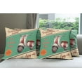 thumbnail image 6 of Ambesonne Vintage Throw Pillow Cover 4 Pack, Retro Motorbike Words, 18", Multicolor, 6 of 7