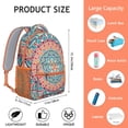 thumbnail image 3 of Abstract Cultural Mandala Backpack - Durable Ergonomic School Bag for College Students, 3 of 6