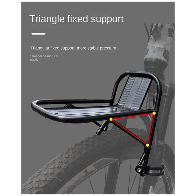 Bicycle Front Rack Bicycle Basket Bracket Mountain Bike Front Rack Alloy Front Fork Rack Bicycle Equipment