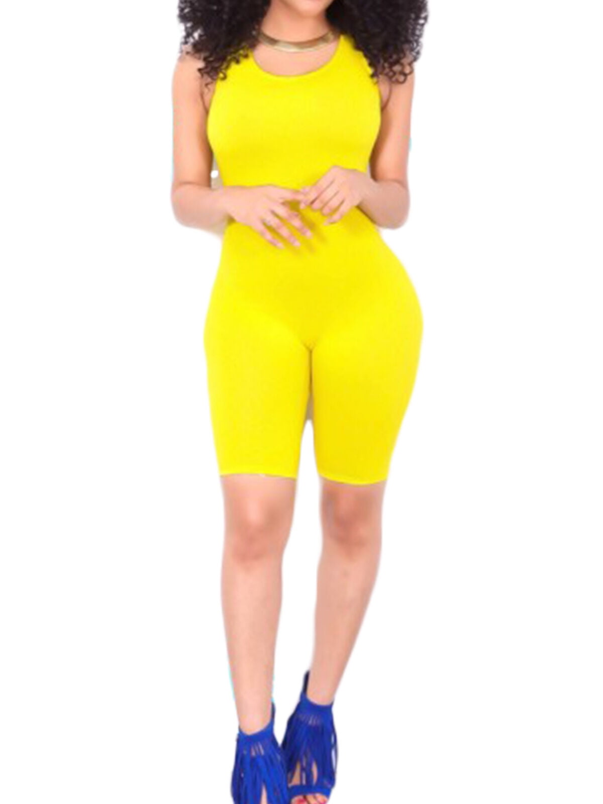 yellow rompers and jumpsuits