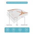 thumbnail image 4 of Twin Quilt Bedding Set, Orange Coastal Starfish Reversible Summer Quilt 3 Pieces, Summer Conch Sea Fish Stripes Lightweight Bedspreads Coverlets with 2 Pillow Shams for All Seasons, 4 of 5